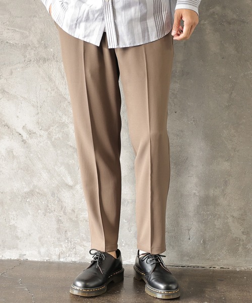 UNION STATION(ユニオンステーション)の「【セットアップ対応】ストレッチカルゼノータックスラックス(スラックス・メンズ・ネイビー/グレイッシュベージュ/チャコール・S/M/L)」の1枚目の写真