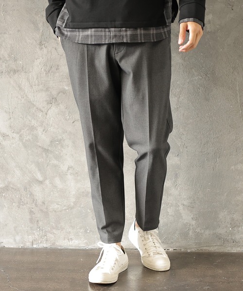 UNION STATION(ユニオンステーション)の「【セットアップ対応】ストレッチカルゼノータックスラックス(スラックス・メンズ・ネイビー/グレイッシュベージュ/チャコール・S/M/L)」の2枚目の写真