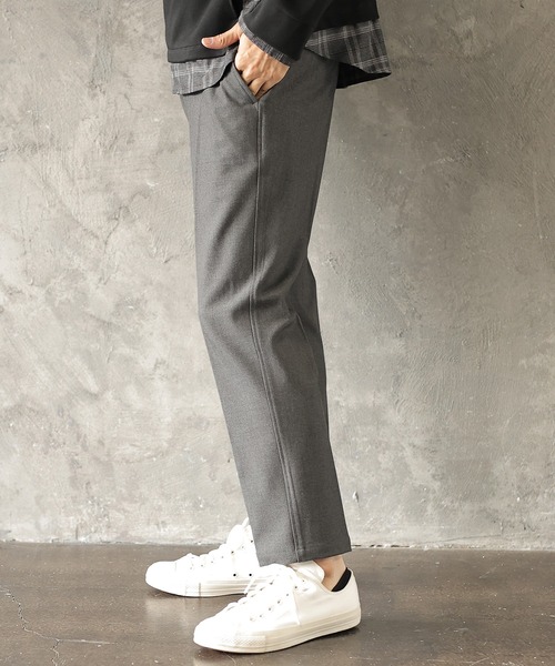 UNION STATION(ユニオンステーション)の「【セットアップ対応】ストレッチカルゼノータックスラックス(スラックス・メンズ・ネイビー/グレイッシュベージュ/チャコール・S/M/L)」の4枚目の写真