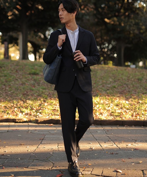 UNION STATION(ユニオンステーション)の「【セットアップ対応】ストレッチカルゼノータックスラックス(スラックス・メンズ・ネイビー/グレイッシュベージュ/チャコール・S/M/L)」の17枚目の写真