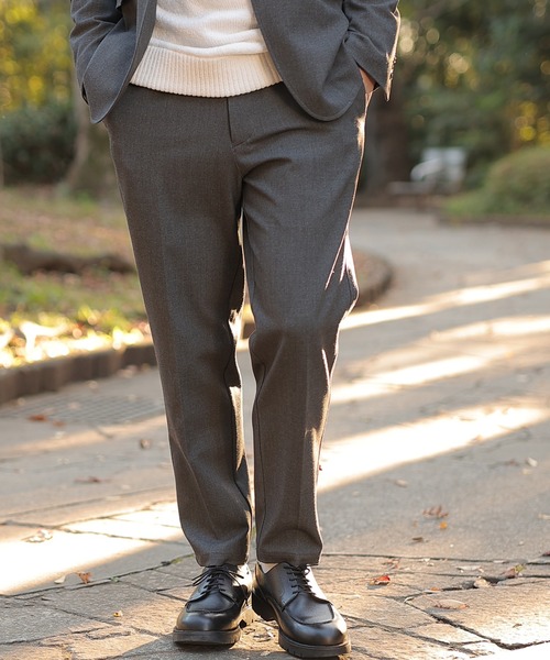 UNION STATION(ユニオンステーション)の「【セットアップ対応】ストレッチカルゼノータックスラックス(スラックス・メンズ・ネイビー/グレイッシュベージュ/チャコール・S/M/L)」の19枚目の写真