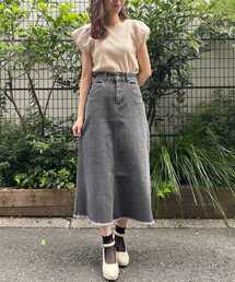 MAJESTIC LEGON | レディシルエットスカート(デニムスカート)