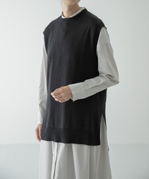 かぐれ | コットンシルクニットベスト(ニット/セーター)