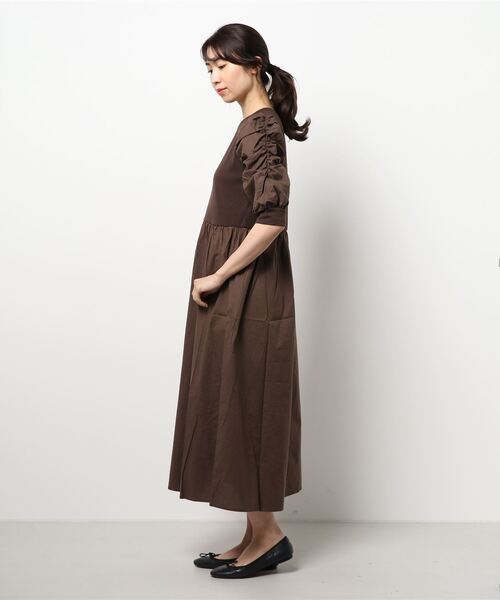 ehka sopo（エヘカソポ）の「◎ドッキングワンピース（ワンピース・レディース・ブラック/ブラウン/グリーン・ﾌﾘ-）」の4枚目の写真