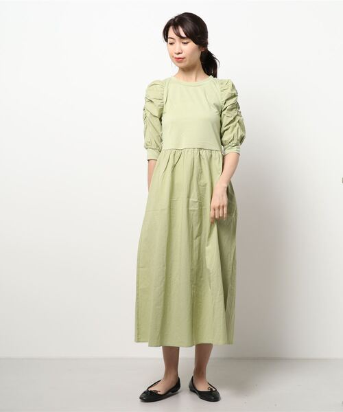 ehka sopo（エヘカソポ）の「◎ドッキングワンピース（ワンピース・レディース・ブラック/ブラウン/グリーン・ﾌﾘ-）」の6枚目の写真