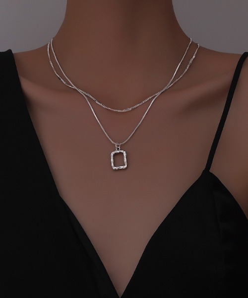 KOR（ケーオーアール）の「14タイプ　サージカルステンレス　ネックレス（ネックレス・レディース・A/B/C/D/E/F/G/H/I/J/K/L/M/N・FREE）」の2枚目の写真