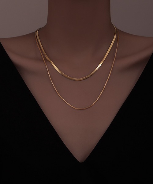 KOR（ケーオーアール）の「14タイプ　サージカルステンレス　ネックレス（ネックレス・レディース・A/B/C/D/E/F/G/H/I/J/K/L/M/N・FREE）」の3枚目の写真