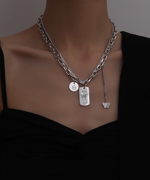 KOR（ケーオーアール）の「14タイプ　サージカルステンレス　ネックレス（ネックレス・レディース・A/B/C/D/E/F/G/H/I/J/K/L/M/N・FREE）」の8枚目の写真