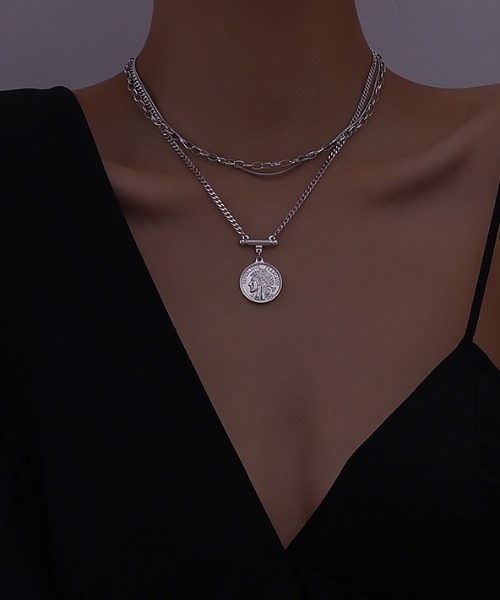 KOR（ケーオーアール）の「14タイプ　サージカルステンレス　ネックレス（ネックレス・レディース・A/B/C/D/E/F/G/H/I/J/K/L/M/N・FREE）」の22枚目の写真