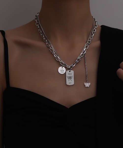 KOR（ケーオーアール）の「14タイプ　サージカルステンレス　ネックレス（ネックレス・レディース・A/B/C/D/E/F/G/H/I/J/K/L/M/N・FREE）」の18枚目の写真