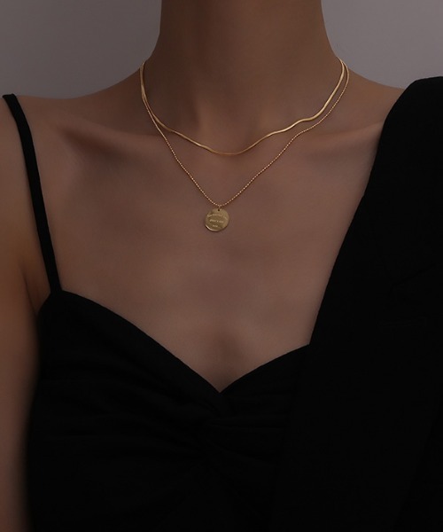 KOR（ケーオーアール）の「14タイプ　サージカルステンレス　ネックレス（ネックレス・レディース・A/B/C/D/E/F/G/H/I/J/K/L/M/N・FREE）」の21枚目の写真