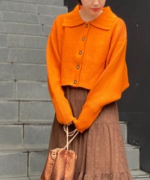 w closet | 7G片畦ドルマン襟付きカーディガン(カーディガン/ボレロ)