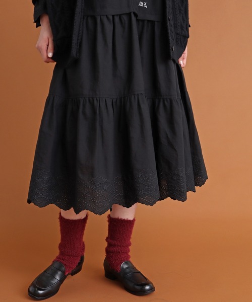 Malle（マル）の「malle　リネン/コットン　カットワーク刺繍ドレス（ワンピース・レディース・オフホワイト/ブラック・FREE）」の21枚目の写真