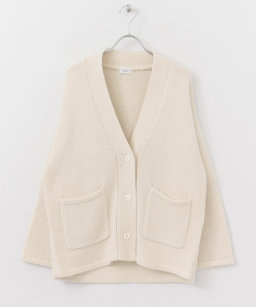URBAN RESEARCH DOORS（アーバンリサーチドアーズ）の「ローゲージアウトポケットカーディガン∴（カーディガン/ボレロ・レディース・モカ/アイボリー・ONE）」の21枚目の写真