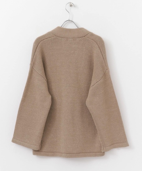 URBAN RESEARCH DOORS（アーバンリサーチドアーズ）の「ローゲージアウトポケットカーディガン∴（カーディガン/ボレロ・レディース・モカ/アイボリー・ONE）」の14枚目の写真