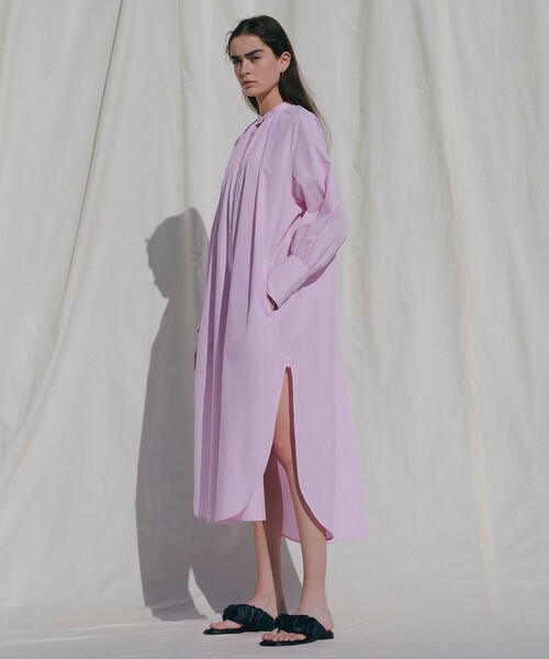 Aresense（アーセンス）の「Aresense/アーセンス コットンギャザーシャツワンピース（シャツワンピース・レディース・ホワイト/グレー・ﾌﾘ-）」の11枚目の写真