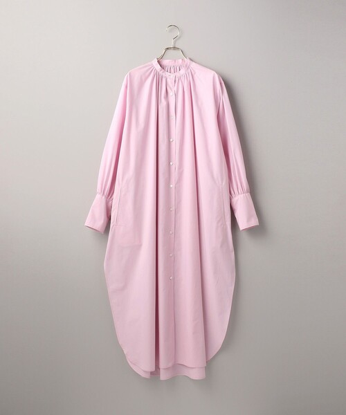 Aresense（アーセンス）の「Aresense/アーセンス コットンギャザーシャツワンピース（シャツワンピース・レディース・ホワイト/グレー・ﾌﾘ-）」の9枚目の写真