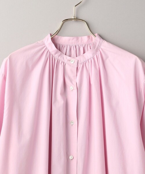 Aresense（アーセンス）の「Aresense/アーセンス コットンギャザーシャツワンピース（シャツワンピース・レディース・ホワイト/グレー・ﾌﾘ-）」の5枚目の写真