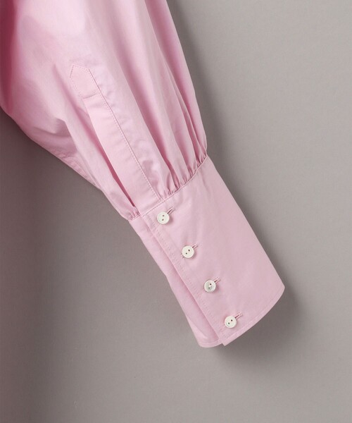 Aresense（アーセンス）の「Aresense/アーセンス コットンギャザーシャツワンピース（シャツワンピース・レディース・ホワイト/グレー・ﾌﾘ-）」の4枚目の写真