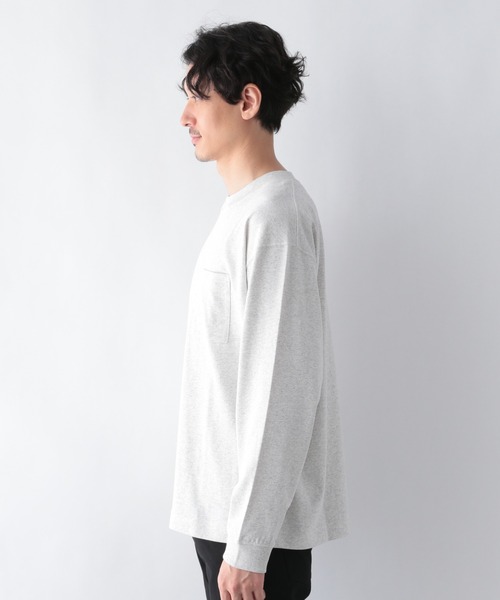 GLOBAL WORK(グローバルワーク)の「DRYヘビーウエイトT長袖/215839(Tシャツ/カットソー・メンズ・その他1/グレー/グリーン系その他/ブラック・X-LARGE/MEDIUM/LARGE/SMALL)」の11枚目の写真