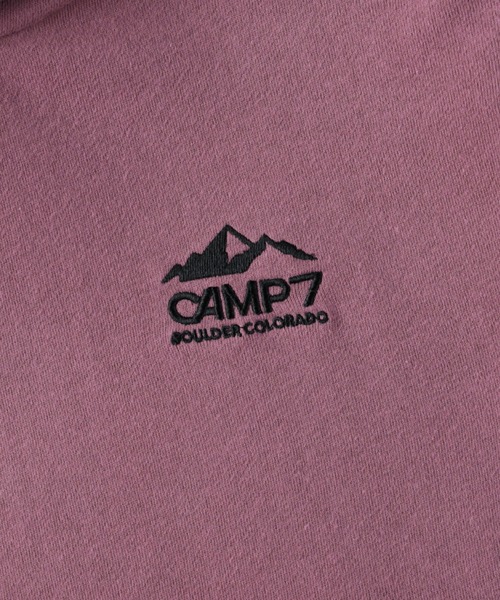 CAMP7（キャンプセブン）の「【CAMP7】ロゴフーディースウェット（スウェット・キッズ・パープル/ライム/イエロー/ブラック・120/105/140/155/130）」の7枚目の写真