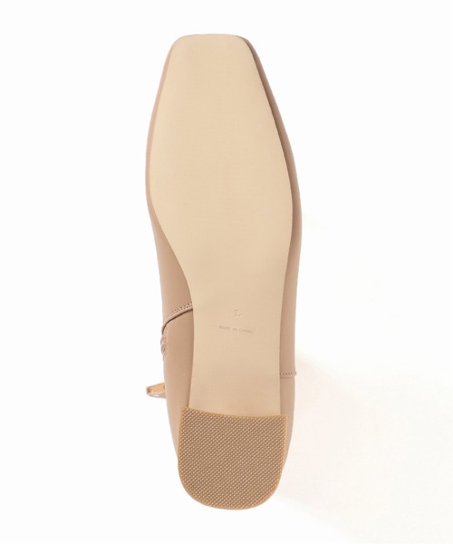 Simplicite（サンプリシテ）の「スクエアショートブーツ◆（その他シューズ・レディース・ベージュ/アイボリー/ブラック・MEDIUM/LARGE/SMALL）」の7枚目の写真