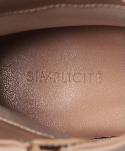 Simplicite（サンプリシテ）の「スクエアショートブーツ◆（その他シューズ・レディース・ベージュ/アイボリー/ブラック・MEDIUM/LARGE/SMALL）」の4枚目の写真