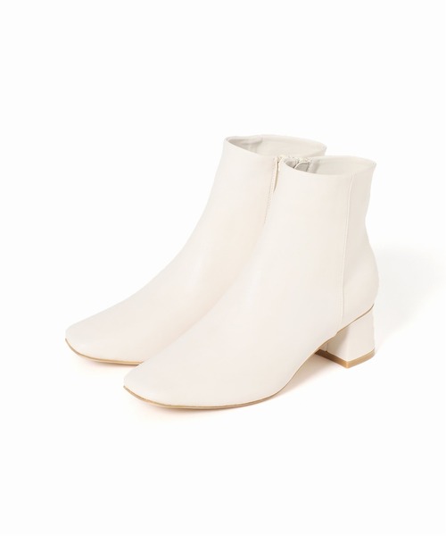 Simplicite（サンプリシテ）の「スクエアショートブーツ◆（その他シューズ・レディース・ベージュ/アイボリー/ブラック・MEDIUM/LARGE/SMALL）」の21枚目の写真