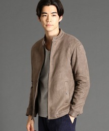 HIDEAWAYS NICOLE | ポンチスウェードシングルライダースブルゾン(ライダースジャケット)