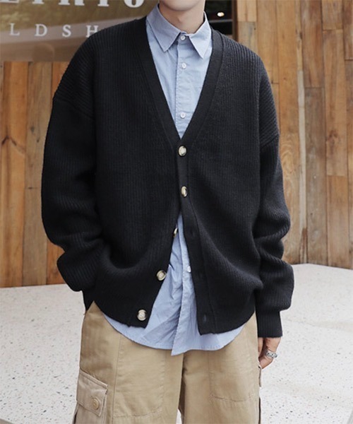 WESTBOY(ウエストボーイ)の「Drop Shoulder Cardigan WO21W3TP09 【WB ORIGINALS】(カーディガン/ボレロ・メンズ・ブラック/ブラウン/ブルー/イエロー・L/M/XL)」の2枚目の写真