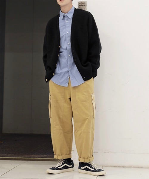 WESTBOY(ウエストボーイ)の「Drop Shoulder Cardigan WO21W3TP09 【WB ORIGINALS】(カーディガン/ボレロ・メンズ・ブラック/ブラウン/ブルー/イエロー・L/M/XL)」の5枚目の写真