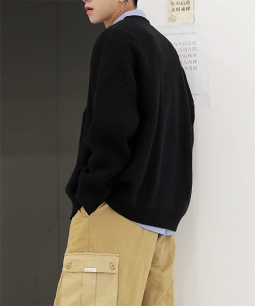 WESTBOY(ウエストボーイ)の「Drop Shoulder Cardigan WO21W3TP09 【WB ORIGINALS】(カーディガン/ボレロ・メンズ・ブラック/ブラウン/ブルー/イエロー・L/M/XL)」の6枚目の写真