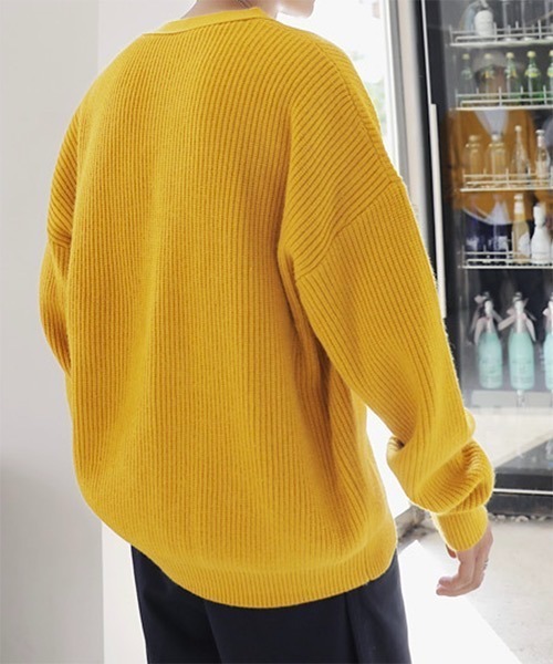 WESTBOY(ウエストボーイ)の「Drop Shoulder Cardigan WO21W3TP09 【WB ORIGINALS】(カーディガン/ボレロ・メンズ・ブラック/ブラウン/ブルー/イエロー・L/M/XL)」の8枚目の写真
