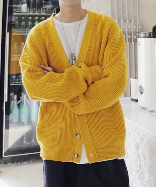 WESTBOY(ウエストボーイ)の「Drop Shoulder Cardigan WO21W3TP09 【WB ORIGINALS】(カーディガン/ボレロ・メンズ・ブラック/ブラウン/ブルー/イエロー・L/M/XL)」の9枚目の写真