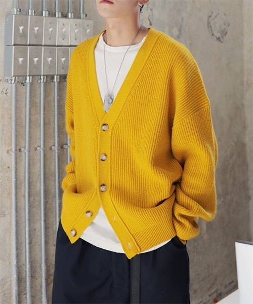 WESTBOY(ウエストボーイ)の「Drop Shoulder Cardigan WO21W3TP09 【WB ORIGINALS】(カーディガン/ボレロ・メンズ・ブラック/ブラウン/ブルー/イエロー・L/M/XL)」の10枚目の写真