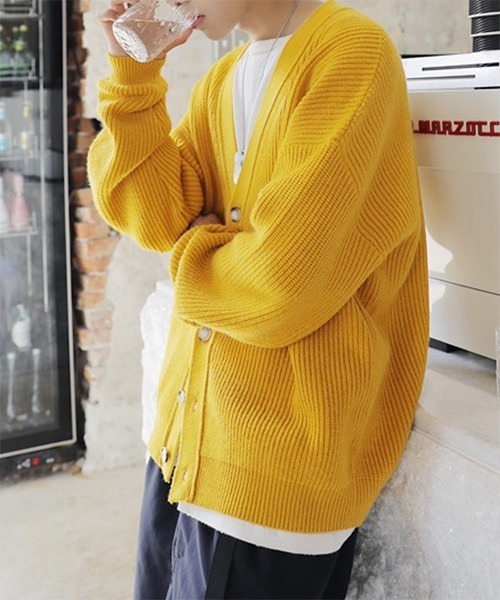 WESTBOY(ウエストボーイ)の「Drop Shoulder Cardigan WO21W3TP09 【WB ORIGINALS】(カーディガン/ボレロ・メンズ・ブラック/ブラウン/ブルー/イエロー・L/M/XL)」の11枚目の写真