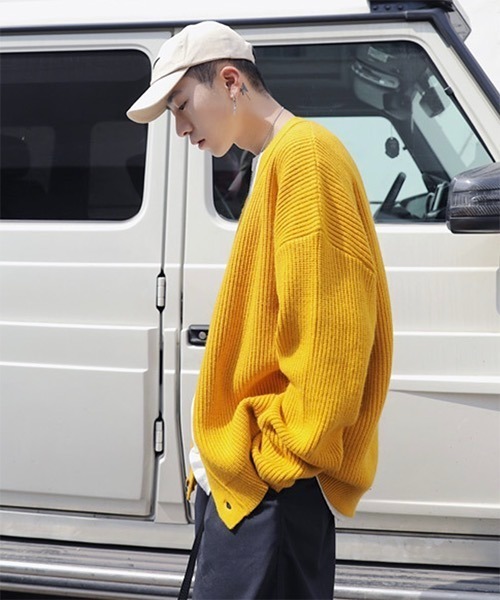 WESTBOY(ウエストボーイ)の「Drop Shoulder Cardigan WO21W3TP09 【WB ORIGINALS】(カーディガン/ボレロ・メンズ・ブラック/ブラウン/ブルー/イエロー・L/M/XL)」の14枚目の写真