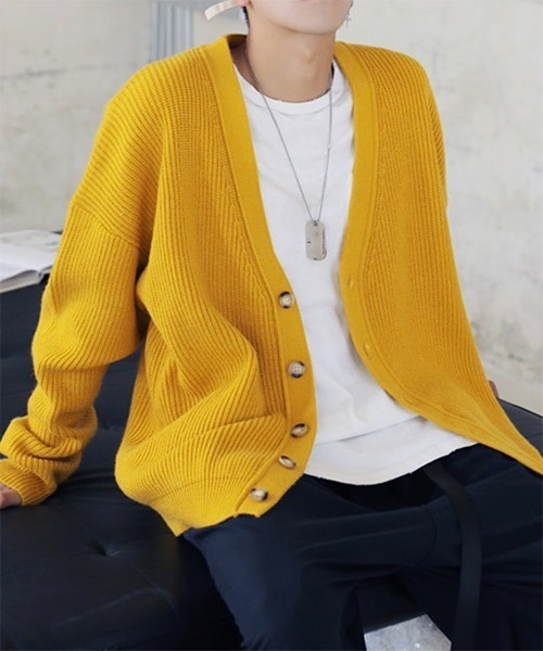 WESTBOY(ウエストボーイ)の「Drop Shoulder Cardigan WO21W3TP09 【WB ORIGINALS】(カーディガン/ボレロ・メンズ・ブラック/ブラウン/ブルー/イエロー・L/M/XL)」の15枚目の写真