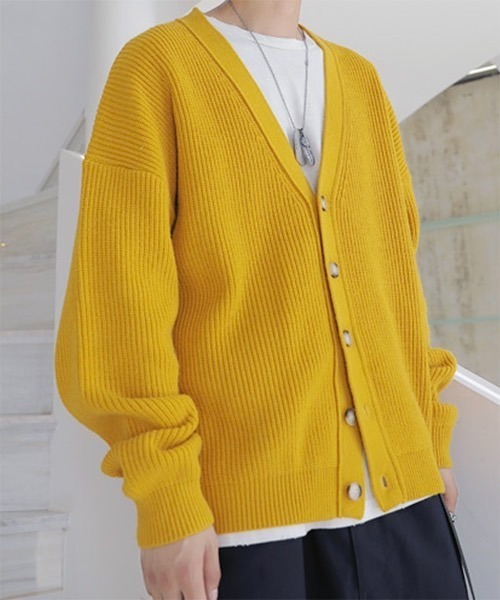 WESTBOY(ウエストボーイ)の「Drop Shoulder Cardigan WO21W3TP09 【WB ORIGINALS】(カーディガン/ボレロ・メンズ・ブラック/ブラウン/ブルー/イエロー・L/M/XL)」の16枚目の写真