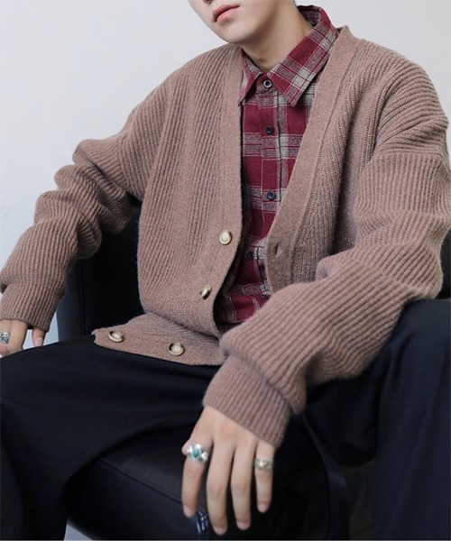 WESTBOY(ウエストボーイ)の「Drop Shoulder Cardigan WO21W3TP09 【WB ORIGINALS】(カーディガン/ボレロ・メンズ・ブラック/ブラウン/ブルー/イエロー・L/M/XL)」の19枚目の写真