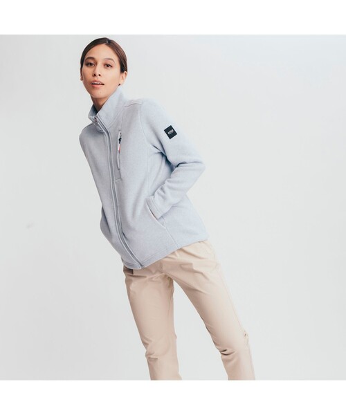 AIGLE(エーグル)の「ファマロウ フリース(カーディガン/ボレロ・レディース・ライトブルー/ヘザーグレー/ピンク・38/40/36)」の1枚目の写真