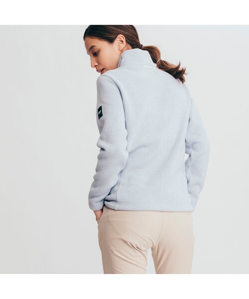 AIGLE(エーグル)の「ファマロウ フリース(カーディガン/ボレロ・レディース・ライトブルー/ヘザーグレー/ピンク・38/40/36)」の4枚目の写真