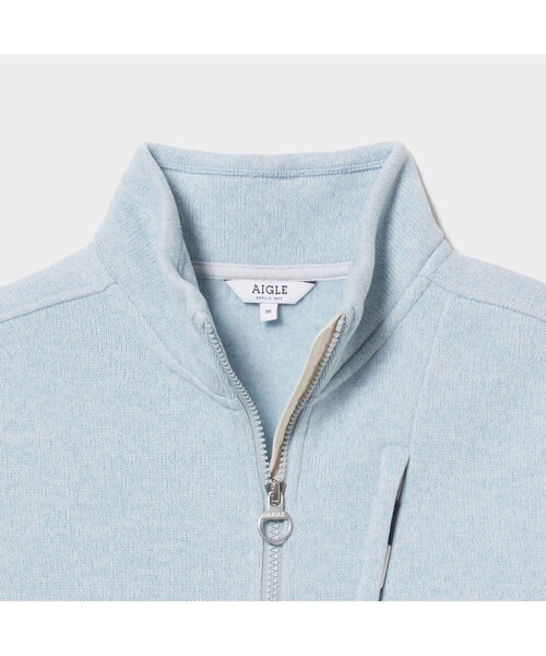 AIGLE(エーグル)の「ファマロウ フリース(カーディガン/ボレロ・レディース・ライトブルー/ヘザーグレー/ピンク・38/40/36)」の8枚目の写真