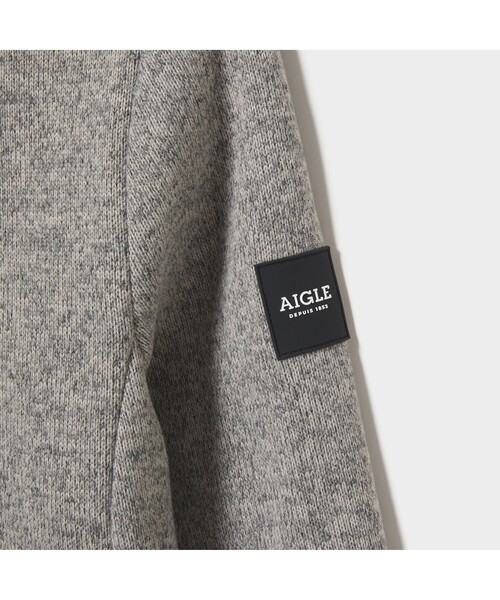 AIGLE(エーグル)の「ファマロウ フリース(カーディガン/ボレロ・レディース・ライトブルー/ヘザーグレー/ピンク・38/40/36)」の13枚目の写真