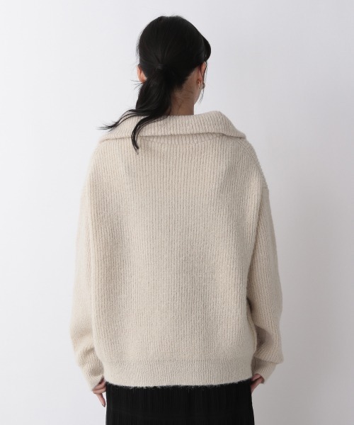 LOWRYS FARM（ローリーズファーム）の「ハイＺＩＰニットプルオーバーＬＳ　254781（ニット/セーター・レディース・ブラック/アイボリー/ブラウン/グリーン・FREE）」の9枚目の写真