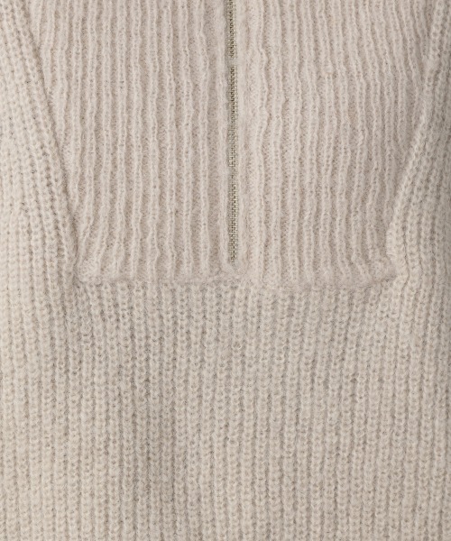 LOWRYS FARM（ローリーズファーム）の「ハイＺＩＰニットプルオーバーＬＳ　254781（ニット/セーター・レディース・ブラック/アイボリー/ブラウン/グリーン・FREE）」の15枚目の写真