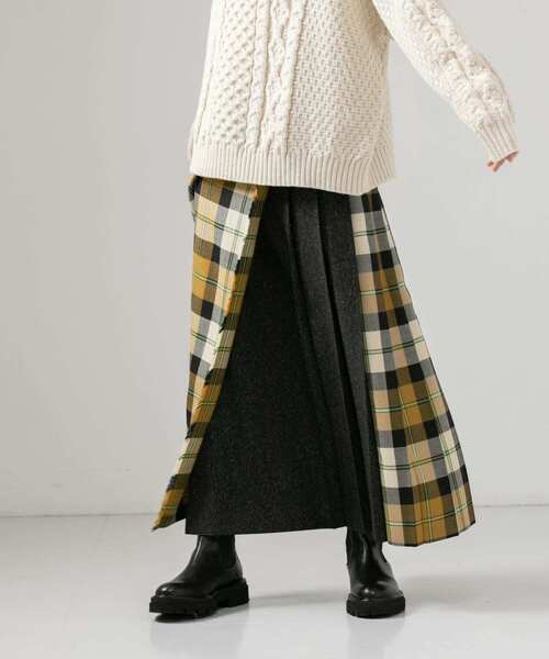 O'NEIL of DUBLIN（オニールオブダブリン）の「【別注】O'NEIL OF DUBLIN×URBAN RESEARCH　WRAP SKIRT（スカート・レディース・パープル/ベージュ系その他・8）」の3枚目の写真