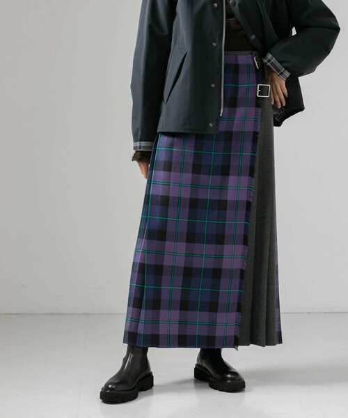 O'NEIL of DUBLIN（オニールオブダブリン）の「【別注】O'NEIL OF DUBLIN×URBAN RESEARCH　WRAP SKIRT（スカート・レディース・パープル/ベージュ系その他・8）」の10枚目の写真
