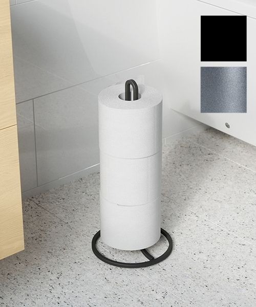 Umbra（アンブラ）の「umbra/スクワイヤー トイレットペーパーホルダー ブラック（バス/トイレグッズ）」 WEAR