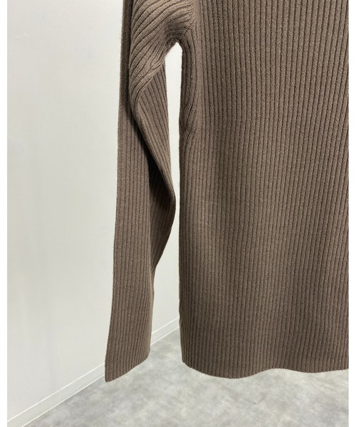 She's Closet（シーズクローゼット）の「ハイネックタイト長袖タートルリブニットプルオーバー（ニット/セーター・レディース・ブラック/オフホワイト/ベージュ/グレー/アイボリー/モカ/パープル/ブルー・M/L）」の15枚目の写真